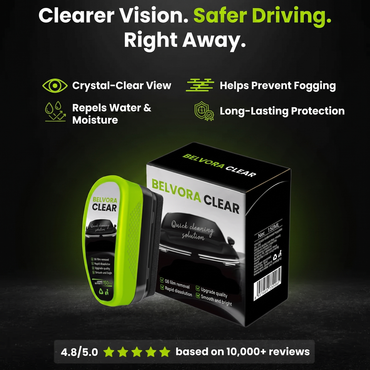 Belvora Clear - See clearly. Drive confidently.