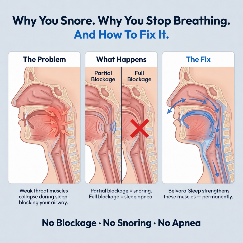 Belvora Sleep - Eliminates Snoring & Sleep Apnea